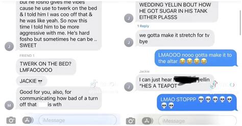 text messages leaked from jackie|Leaked Texts From Jackie Of Love Is Blind。